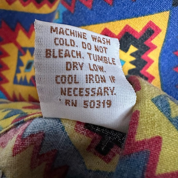 Colorful Geometric Pattern Men's Casual Button Down Shirt - Picture 8 of 9